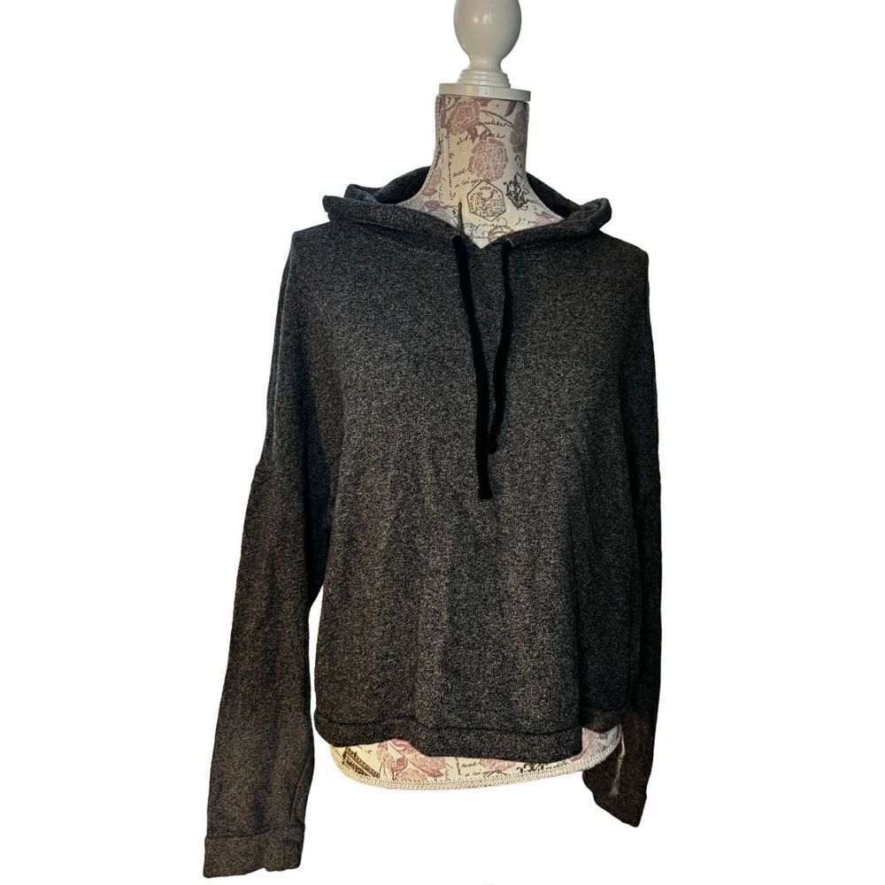 Madewell Womens Tone Hoodie Sweatshirt Heathered Gray Size Medium M - Picture 2 of 2